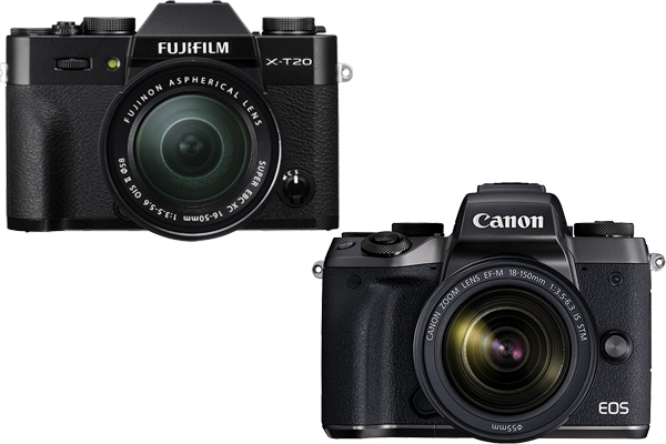 Fujifilm X T20 vs Canon EOS M5